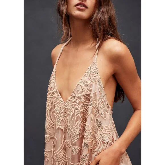 Free People Swingin' It Romper XL NWT - Picture 3 of 6